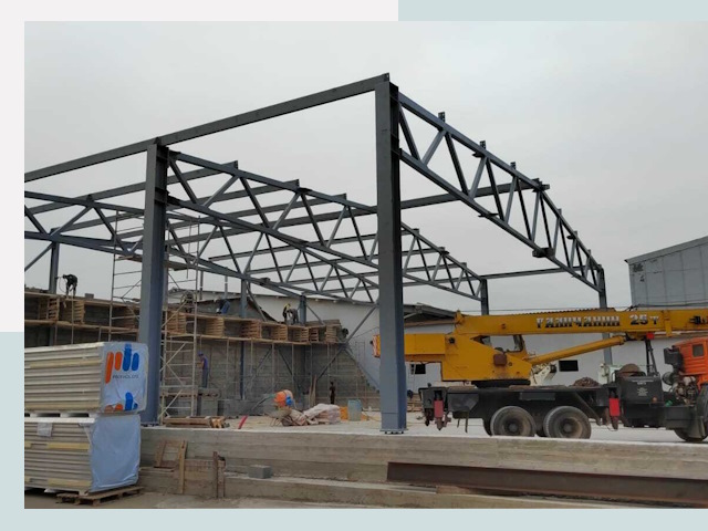 Строительство цехов в Тынде