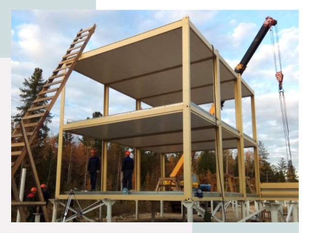 Строительство модульных здания Тында