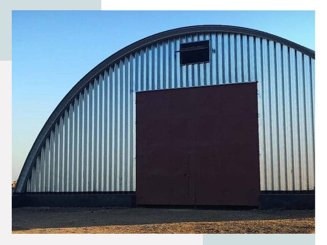 Бескаркасные ангары в Тынде
