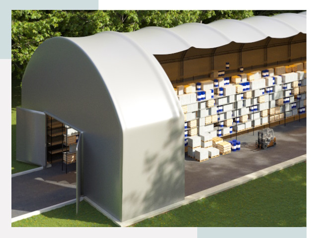 Тентовые ангары в Тынде