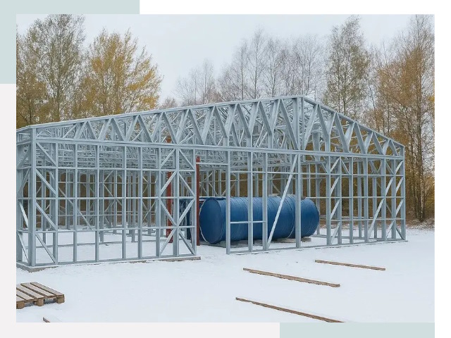 Металлические ангары в Тынде