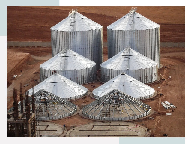 Строительство зерновых силосов в Тынде