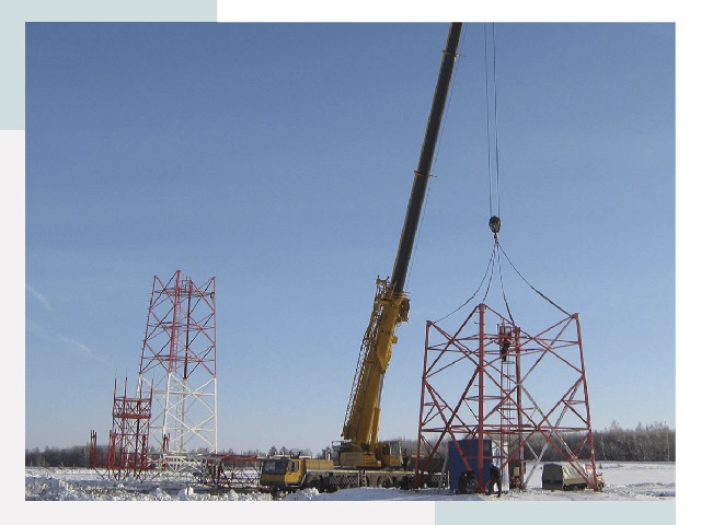 Монтаж вышек связи в Тынде