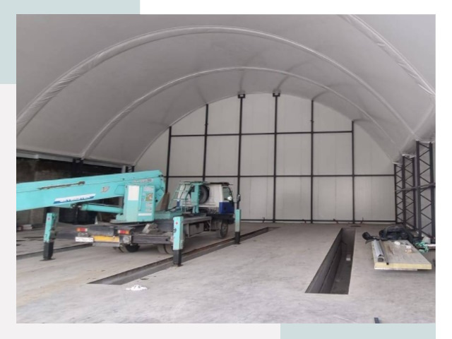 Внутреннее оснащение ангаров в Тынде