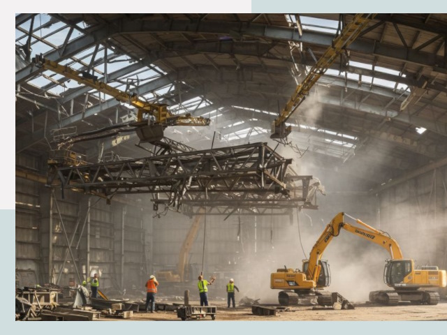 Демонтаж ангаров в Тынде от 617 руб. за м²